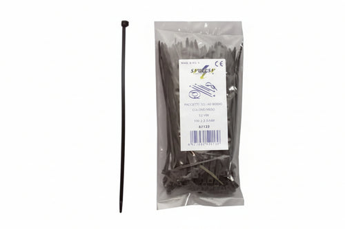Fascette Nylon Nere- - Mm.7,5X300 - 1 Busta Syntesy