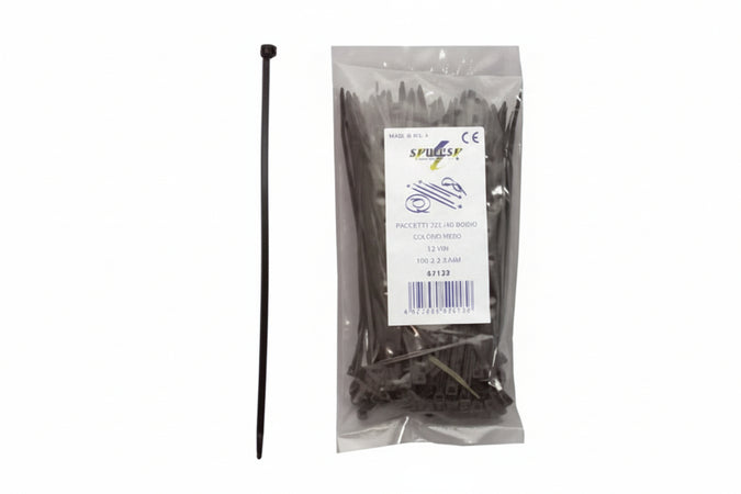 Fascette Nylon Nere- - Mm.7,5X300 - 1 Busta Syntesy