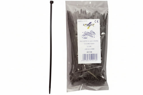Fascette Nylon Nere- - Mm.7,6X250 - 1 Busta Syntesy