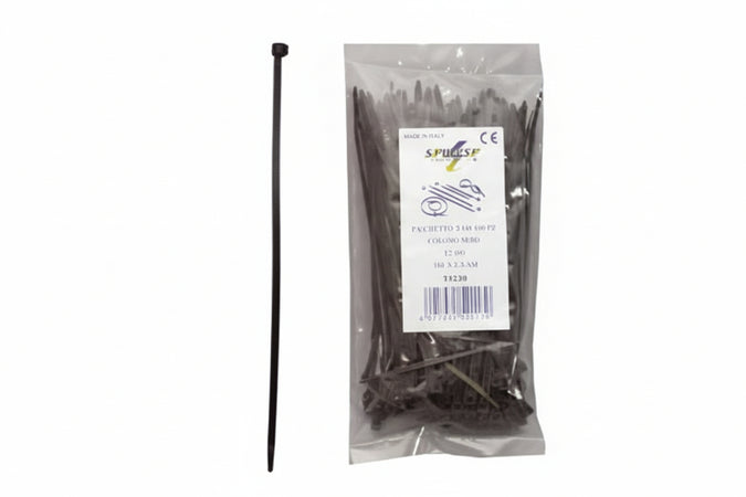 Fascette Nylon Nere- - Mm.7,6X450 - 1 Busta Syntesy
