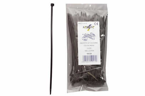 Fascette Nylon Nere- - Mm.9,0X600 - 1 Busta Syntesy