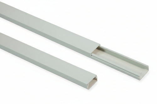 Canalina Bianca Con Coperchio Avvolgente Non Adesiva- - Mm.40X25X200H - 24 Mt