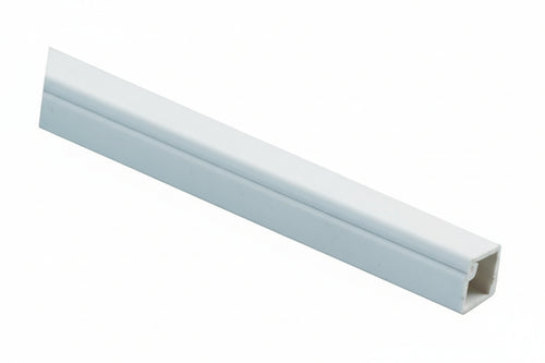 Canalina Bianca Chiusa Con Fissaggio Adesivo- - Mm.22X10X200H - 40 Mt