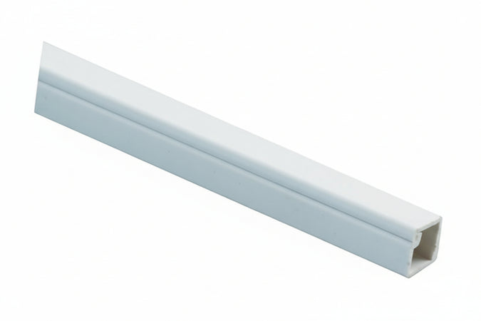 Canalina Bianca Chiusa Con Fissaggio Adesivo- - Mm.22X10X200H - 40 Mt