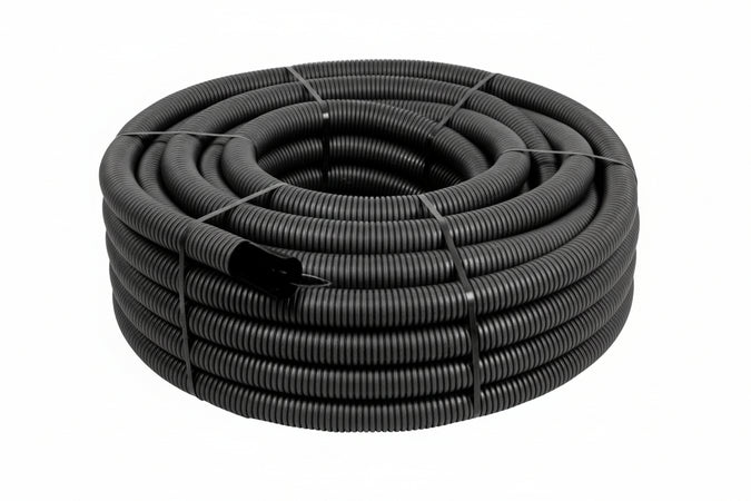 Tubo Corrugato Doppia Parete Per Cavidotto- - Ø Mm.40 In Rotoli Da Mt.50 - 50 Mt
