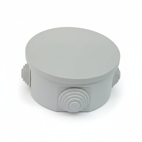 Scatola Stagna Tonda Con Coperchio E 4 Passacavi Ip44- - Ø Mm.65X35H. (001) - 1 Pezzi Marlanvil