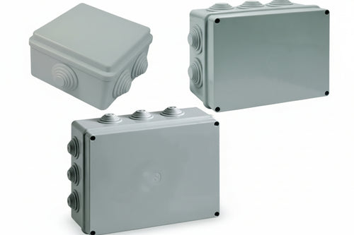 Scatola Stagna Con Coperchio E Passacavi- - Mm.80X80X40H. 6 Passacavi (003) Ip44 - 20 Pezzi Marlanvil