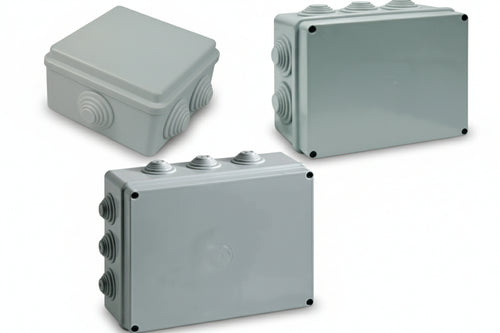 Scatola Stagna Con Coperchio E Passacavi- - Mm.150X110X70 10 Passacavi (008) Ip65 - 4 Pezzi Marlanvil