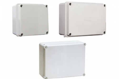 Scatola Stagna Con Coperchio E Pareti Lisce- - Mm.243X190X90 - Viti Inox - (010.Pl) - Ip66 - 2 Pezzi Marlanvil