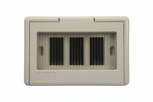 Scatola Da Incasso Portafrutti 3P Portello A Finestra Ip44- - Mm.122X16X83H. - (1733.B) - 5 Pezzi Marlanvil