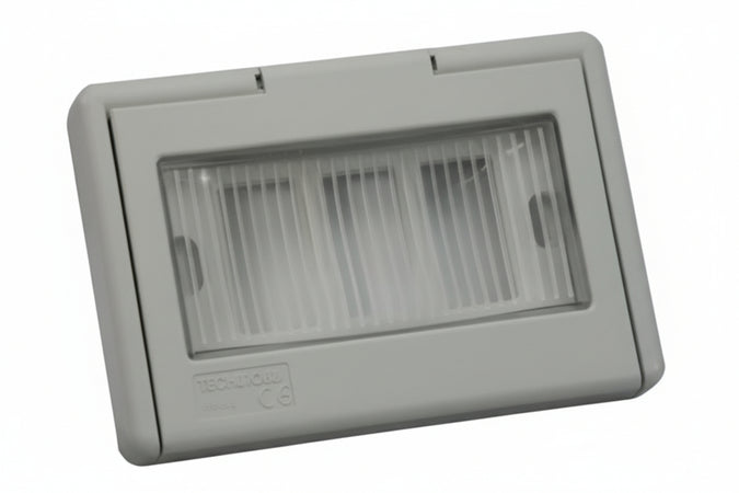 Scatola Da Incasso Portafrutti 3P Portello A Finestra Ip44- - Mm.122X16X83H. - (1733.G) - 5 Pezzi Marlanvil