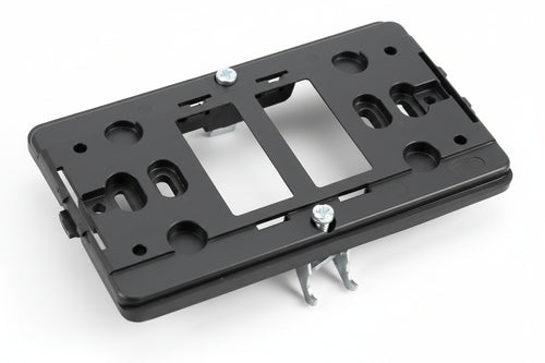 Supporto Per Scatola Tonda E Placca Mm.115 2 Posti Venus- - 2 Posti - (1802.Cg) - 10 Pezzi Marlanvil