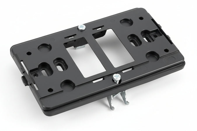 Supporto Per Scatola Tonda E Placca Mm.115 2 Posti Venus- - 2 Posti - (1802.Cg) - 10 Pezzi Marlanvil