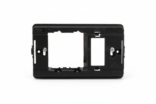 Supporto Per Placche Per Presa Schuko + 1 Posto- - Presa Schuko + 1 Posto - 10 Pezzi