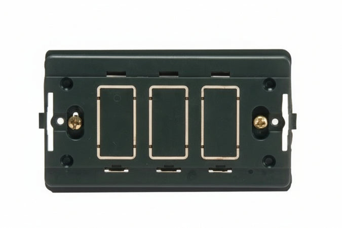 Supporto Per Scatola Rettangolare Placca Mm.115 3 Posti Venus- - 3 Posti - (1800) - 25 Pezzi Marlanvil