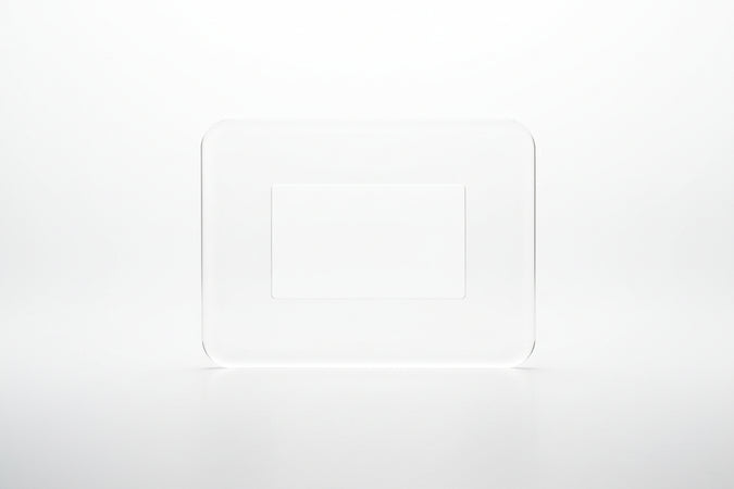 Placca Sottointerruttore Trasparente - 25 Pezzi