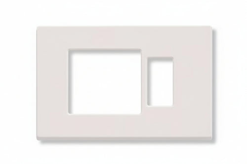 Placca Combinata Foro Schuko Quadro + 1 Posto Venus- - Mm.115X80H. - (1869.B) - 20 Pezzi Marlanvil