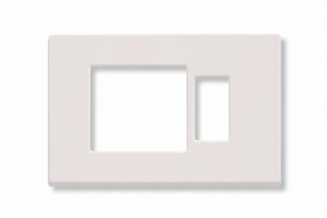 Placca Combinata Foro Schuko Quadro + 1 Posto Venus- - Mm.115X80H. - (1869.B) - 20 Pezzi Marlanvil