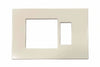 Placca Combinata Foro Schuko Quadro + 1 Posto Venus- - Mm.115X80H. - (1869.A) - 20 Pezzi Marlanvil