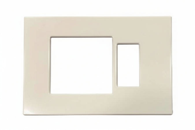 Placca Combinata Foro Schuko Quadro + 1 Posto Venus- - Mm.115X80H. - (1869.A) - 20 Pezzi Marlanvil