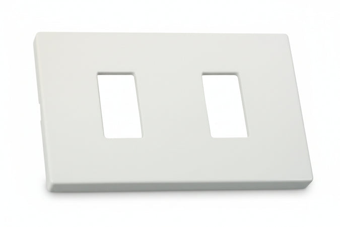 Placca 2 Posti Venus- - Mm.115X80H. (1862.2F.B) - 20 Pezzi Marlanvil