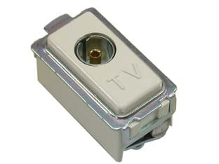 Presa Tv/Sat Coassiale Venus- - Ø Mm.9,5 Terminale (7072) - 6 Pezzi Marlanvil