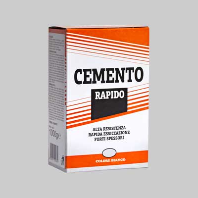 Cemento Rapido Bianco 1 Kg - 12 Pezzi