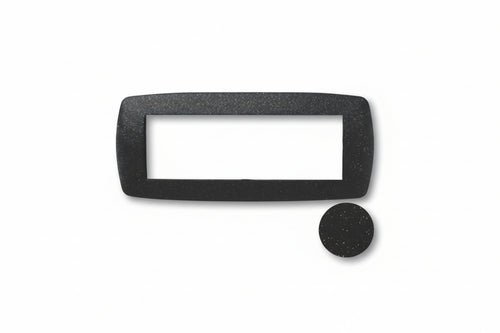 Placca 6 Posti Millennium Nero Flash 6 Posti Mm.199X84H. (7846.T.N) Marlanvil