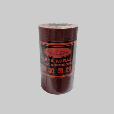 Mini Rotolo Carta Abrasiva Ideal Star Grana 100 - Rotolo Mm 115X5Mt - Ideal Star