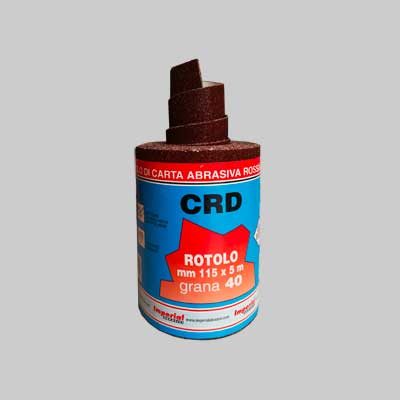 Carta Abrasiva 'Crd' Mt 5 Grana 40 - Rotolo Mm 115X5 Mt - Imperial Abrasivi