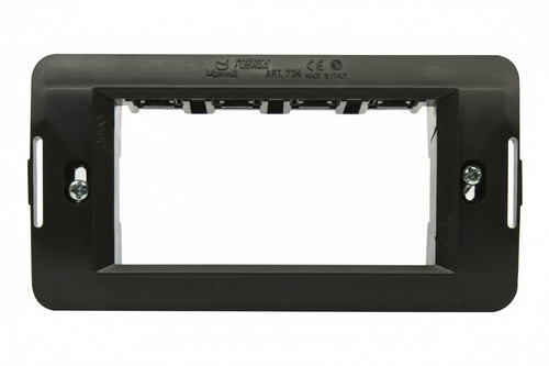 Supporto Per Placche 4 Posti Onda- - 4 Posti - (7724) - 10 Pezzi Marlanvil