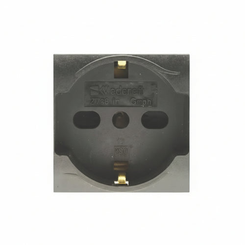 Presa Sicurezza Schuko Trivalente Onda- - 2 Poli+Terra 10/16 Schuko C/Sicurezza (7748.I) - 3 Pezzi Marlanvil