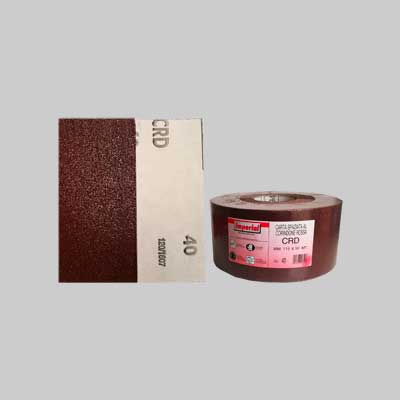Carta Abrasiva 'Crd' Grana 220 - Rotolo Mm 115X100 Mt - 100 Metrilineari- Imperial Abrasivi