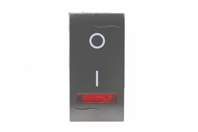 Interruttore Bipolare Luminoso Onda- - 16Ax 250V (7712.2) - 6 Pezzi Marlanvil