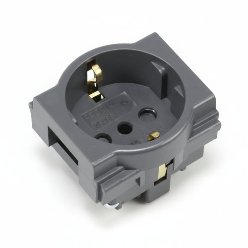 Presa Sicurezza Schuko Su Due Moduli Arc- - 2 Poli+Terra 16A Schuko Con Sicurezza (7892.D) - 2 Pezzi Marlanvil