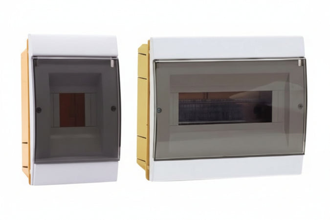 Centralino Da Incasso Con Sportello Fume' Ip40 Serie Arredo Mm.300X22X200H Per 10/14 Moduli 24W (970.12.B) Marlanvil