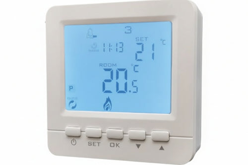Cronotermostato Digitale Qubo- - Mm.86X24X86H. - 1 Blister Bravo