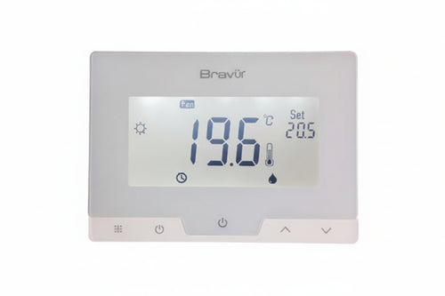 Cronotermostata Digitale Glam- - Mm.115X24X75H. - 1 Blister Bravo
