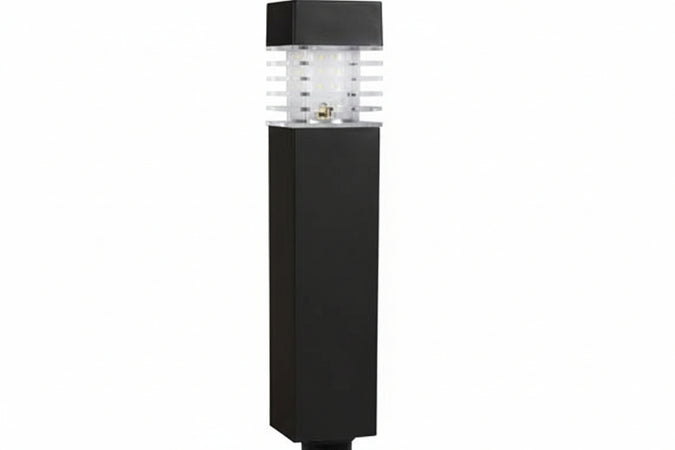 Lampada Solare Plastica Quadra Cm.6,5X6,5X30,5H. Syntesy