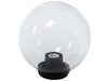 Globo Incolore Con Base E Portalampade- - Ø Mm.250 Max 60W - 2 Pezzi
