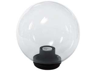 Globo Incolore Con Base E Portalampade- - Ø Mm.300 Max 75W - 2 Pezzi