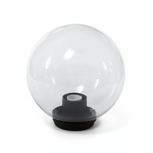 Globo Incolore Con Base E Portalampade- - Ø Mm.300 Max 75W - 2 Pezzi
