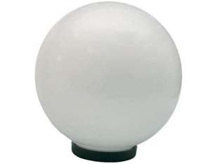 Globo Opale Con Base E Portalampada- - Ø Mm.250 Max 60W - 2 Pezzi