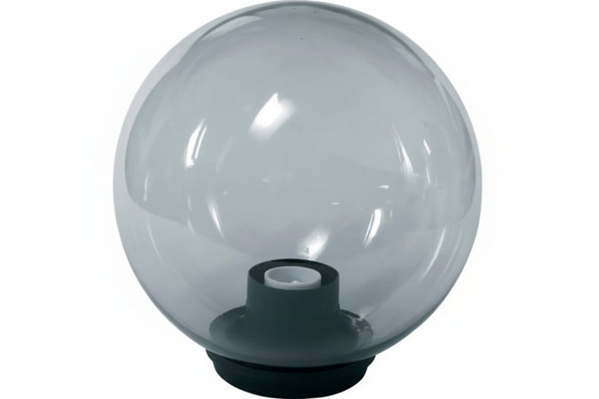 Globo Fume' Con Base E Portalampade- - Ø Mm.250 Max 60W - 2 Pezzi