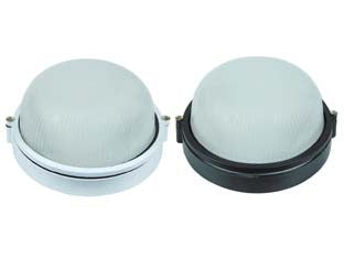 Plafoniera Tonda In Alluminio Per Esterno 60W Ip54 Ø Mm.180X115H. Bianco Syntesy