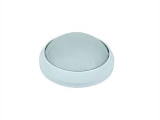 Plafoniera Tonda In Alluminio Per Esterno 100W Ip54 Ø Mm.258X125H. Bianco Syntesy