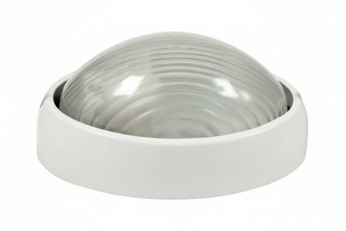 Plafoniera Ovale In Alluminio Per Esterno 60W Ip54 Ø Mm.213X148X98H. Bianco Syntesy