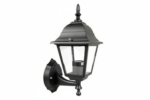 Lanterna Con Braccio Inferiore Modello New York 60W Ip44 Mm.192X370H. Colore Nero Syntesy