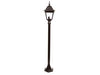 Lampioncino Su Palo Modello New York 100W Ip44 Cm.120H. Colore Nero Syntesy