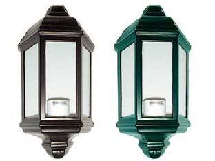 Lanterna A Parete Modello Londra 60W Ip44 Mm.176X100X360H. Colore Verde Anticato Syntesy
